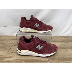 New Balance 990v2 Made in USA Burgundy Suede Mens 8.5 M990CIT2